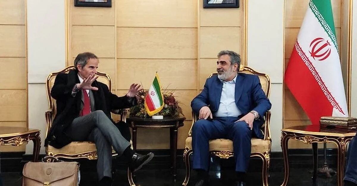 The head of the UN atomic agency visited Iran after denouncing the increase in the regime’s reserves of enriched uranium