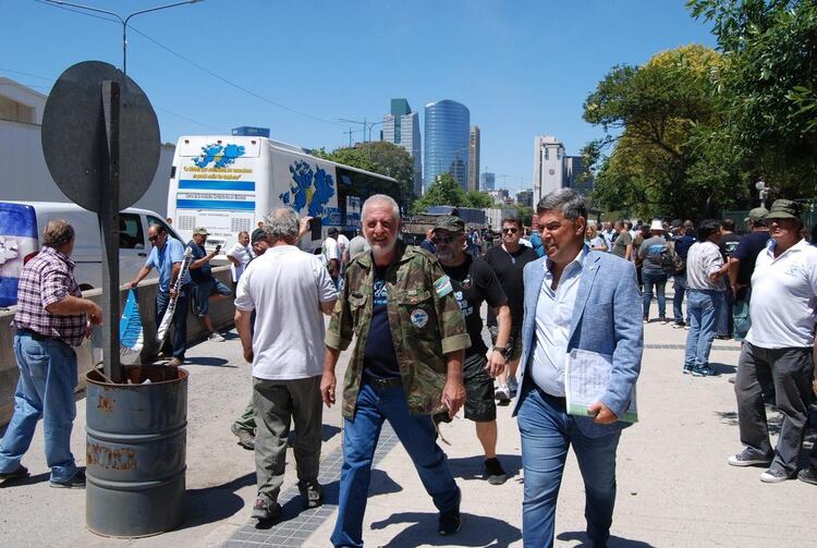 Rubén Rada, líder de la Confederación Nacional de Combatientes de Malvinas 