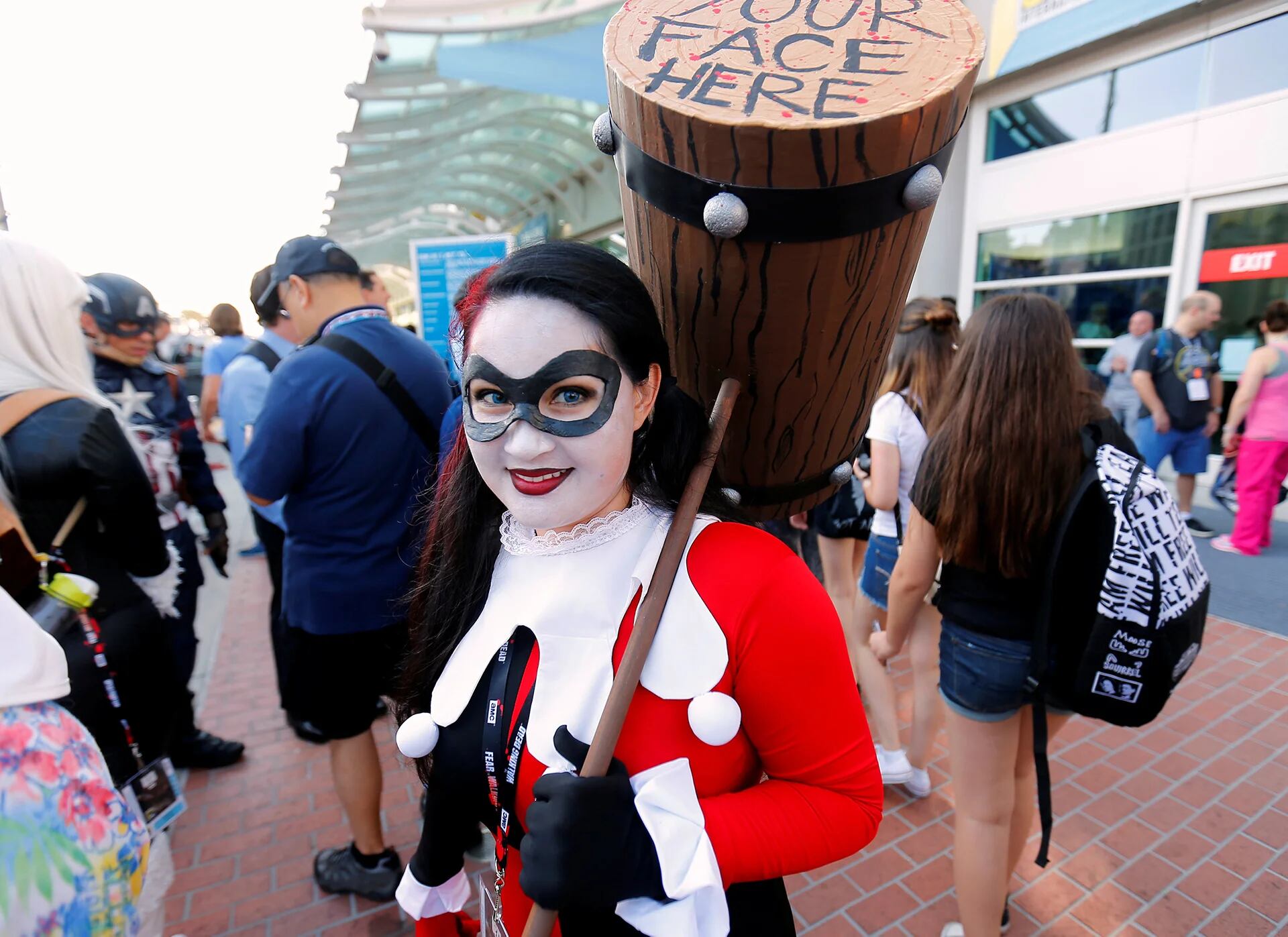 La originalidad de los asistentes no tiene límites: Harley Quinn, la supervillana de Marvel (Reuters)