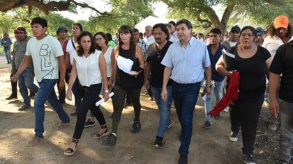 Daniel Arroyo y Gustavo Sáenz, en Salta