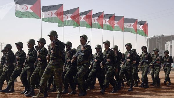 Miembros del Frente Polisario en Sahara Occidental (AFP)