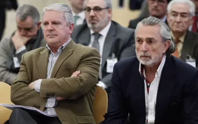 Pablo Crespo y Francisco Correa, cabecillas de la trama Gürtel, en uno de los juicios celebrados
