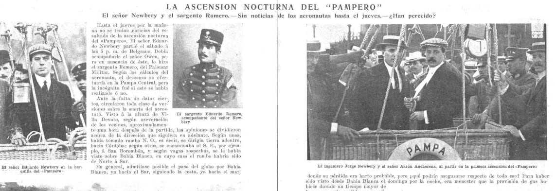 La edición del 24 de octubre de 1908 de Caras y Caretas realizó una cobertura de las alternativas de búsqueda del globo, que nunca más aparecería.