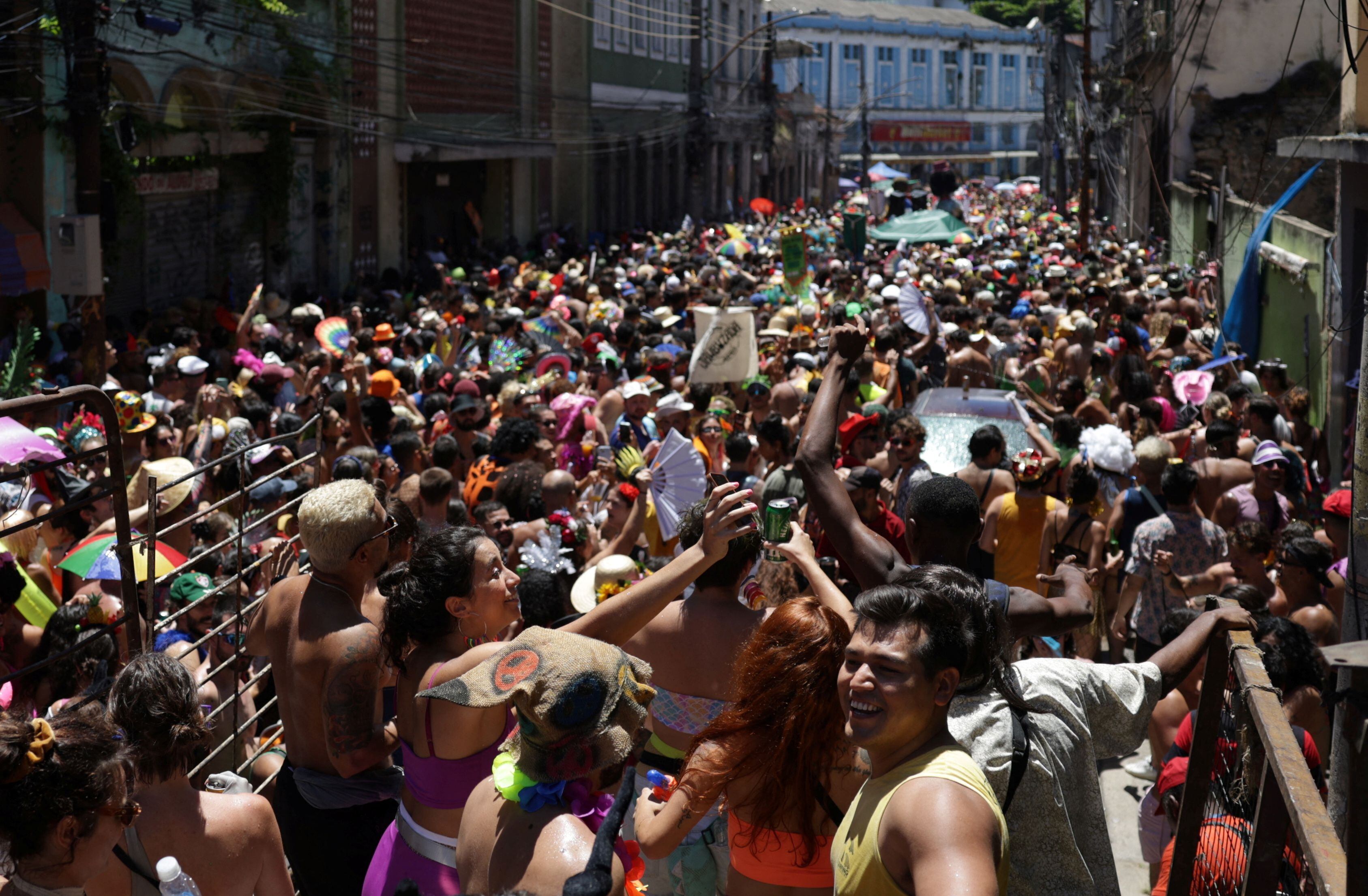 Fiesta anual 'Cordao do Prata Preta' durante las festividades de Carnaval en Río de Janeiro, Brasil, 10 de febrero de 2024. REUTERS/Ricardo Moraes