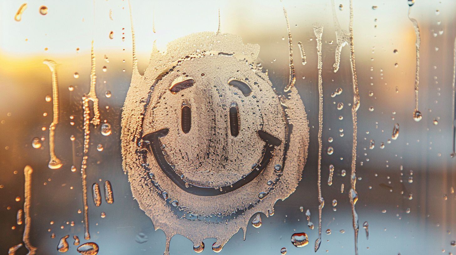 sonrisa dibujada sobre vidrio - (Imagen Ilustrativa Infobae)