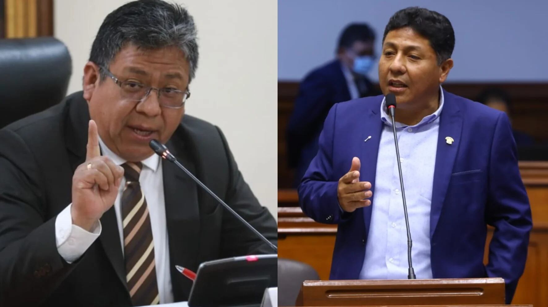Congresistas Jorge Flores Ancachi y Raúl Doroteo, investigados por el caso Los Niños, buscan anular pruebas en el Poder Judicial.