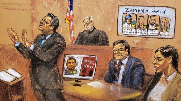 La defensa del Chapo argumenta anomalías durante el juicio (Foto: Reuters)