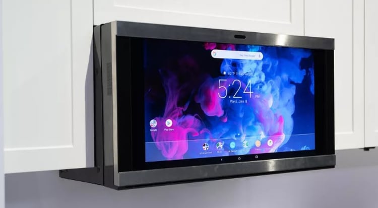 El microondas cuenta con un display y sistema operativo Android.