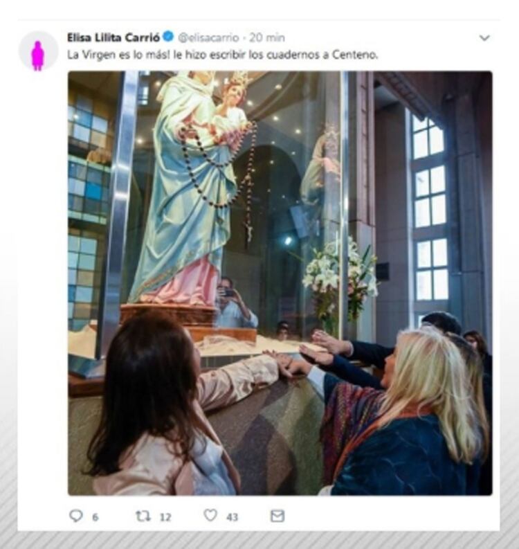 El posteo de la diputada en relación a la causa de los cuadernos