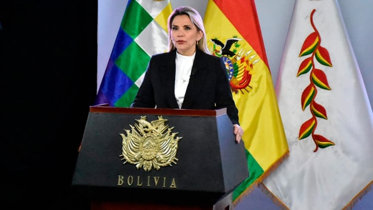 Jeanine Añez, presidenta interina de Bolivia