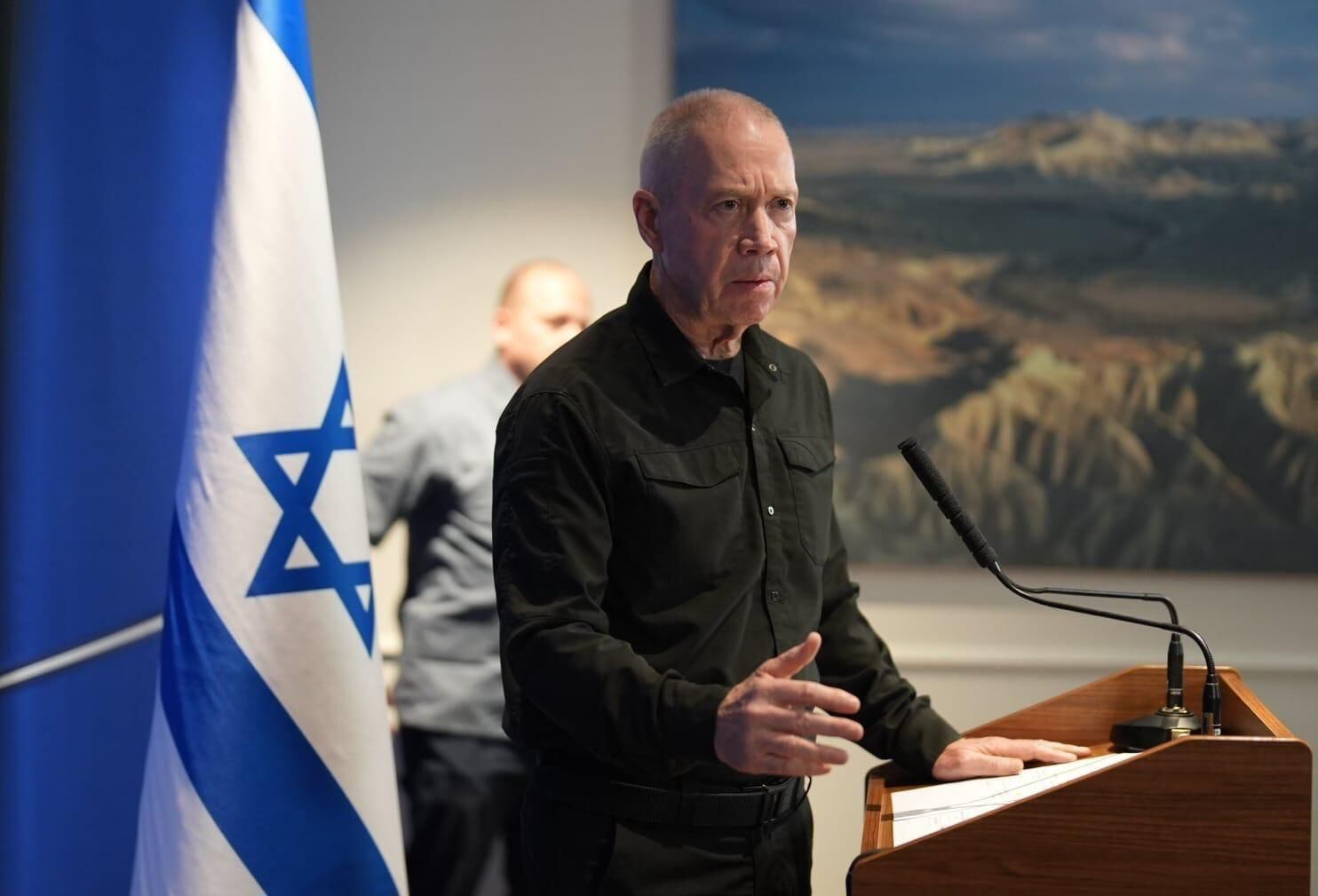 El ministro de Defensa israelí Yoav Gallant (Elad Malka/GPO/dpa)