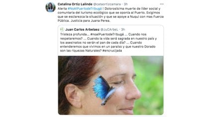 Líderes de la comunidad pacífica lamentaron el asesinado de Juana Perea.