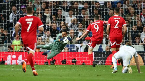 Las atajadas de Keylor NavasÂ dieron mucho Ã©xito alÂ Real Madrid