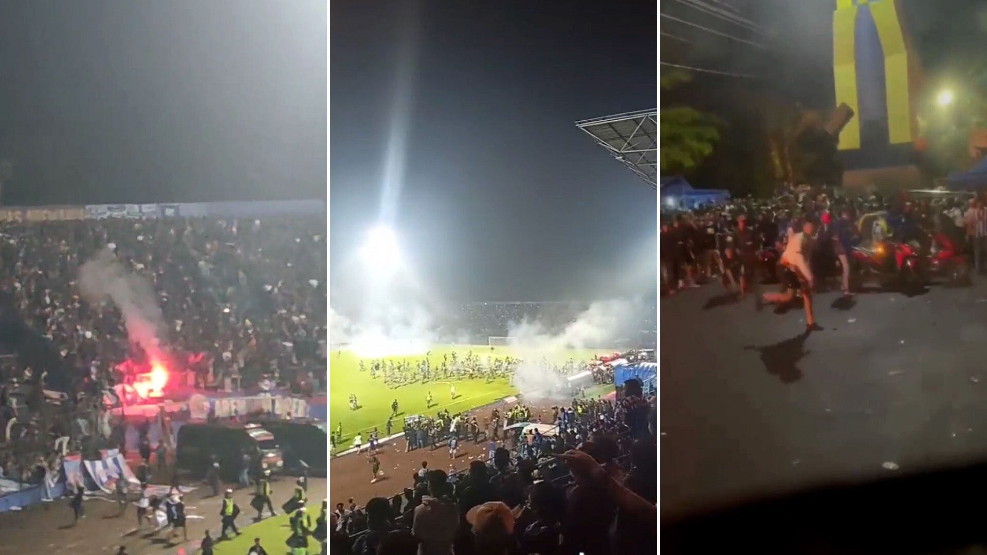 Violento enfrentamiento en un partido de fútbol Indonesia dejó decenas de muertos