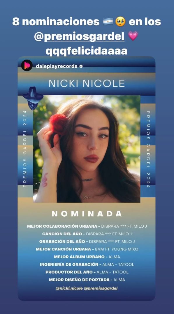 Nicky Nicole Premios Gardel