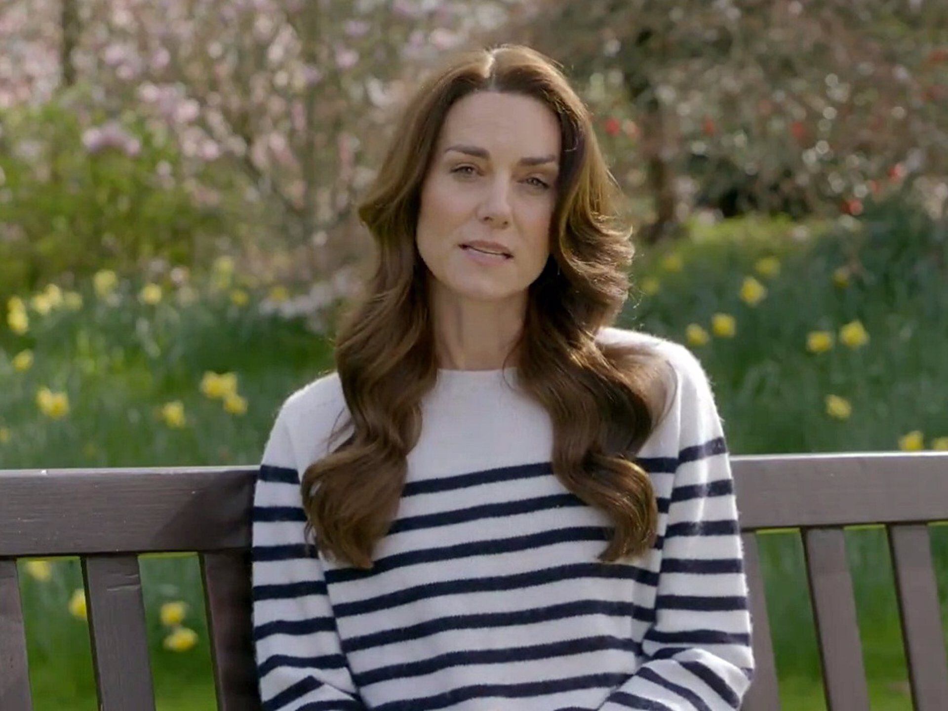 Kate Middleton, en el vídeo en el que comunica que padece un cáncer. (Kensington Palace)