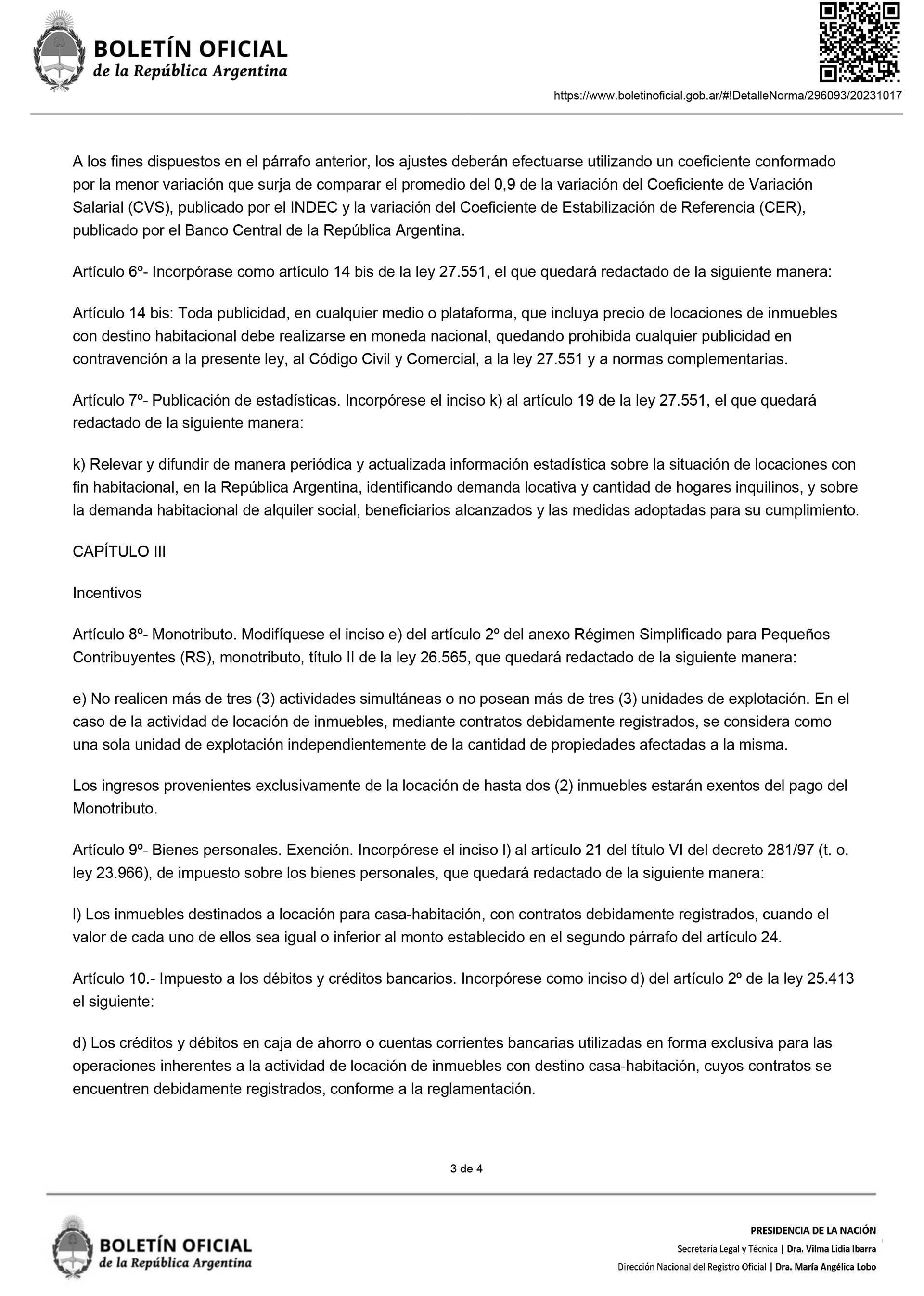 Las multas por rescisión del contrato se pactan de acuerdo al valor del alquiler al momento de entrega del inmueble