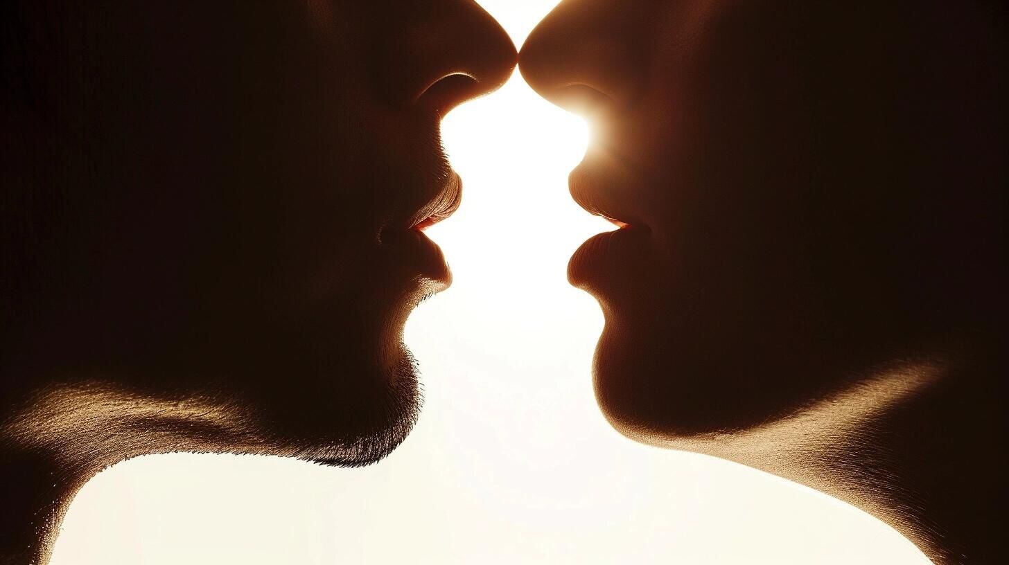 Cerca de compartir un beso, dos bocas casi tocándose en un gesto de intimidad y deseo. La fotografía transmite la tensión y la emoción del momento previo al beso, enfatizando la conexión, la atracción y el erotismo entre dos personas. (Imagen ilustrativa Infobae)
