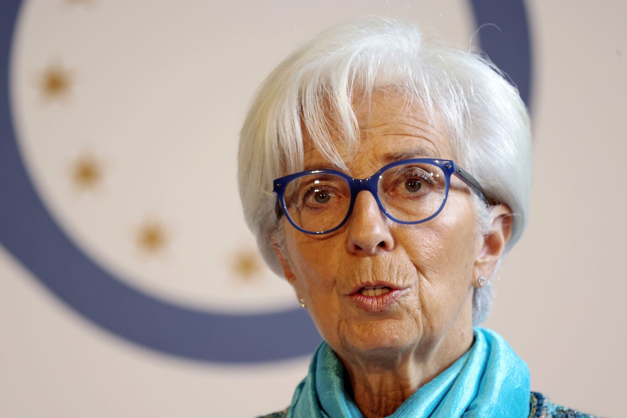 Christine Lagarde, presidenta del Banco Central Europeo. (BLOOMBERG)