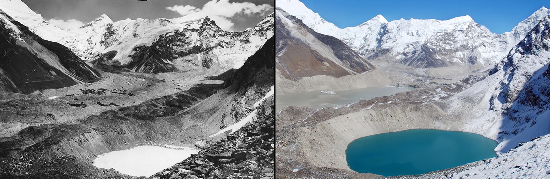Derretimiento del Glaciar Imja, Himalaya: otoño de 1956 al 18 de octubre de 2007
