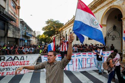 Protestas contra el gobierno paraguayo (Reuters)