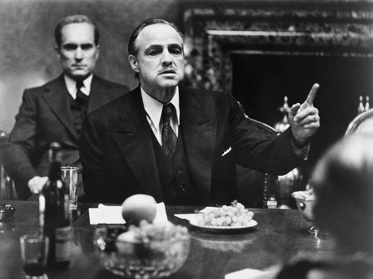 Marlon Brando como Don Vito Corleone en “El Padrino””, película por la que recibió, y rechazó, el Oscar como mejor actor