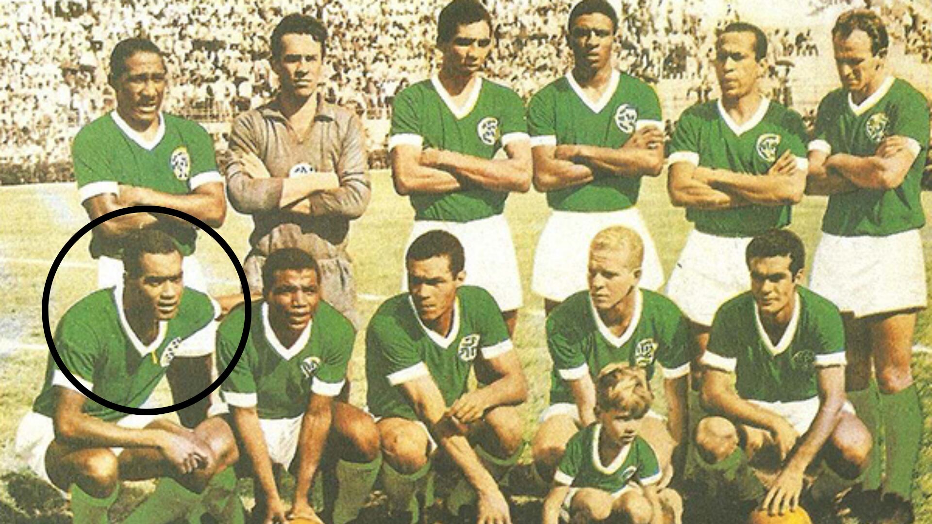 Alberto Gallardo fue uno de las figuras de Palmeiras y uno de los mejores extremos de Brasil. - créditos: mlstatic.com