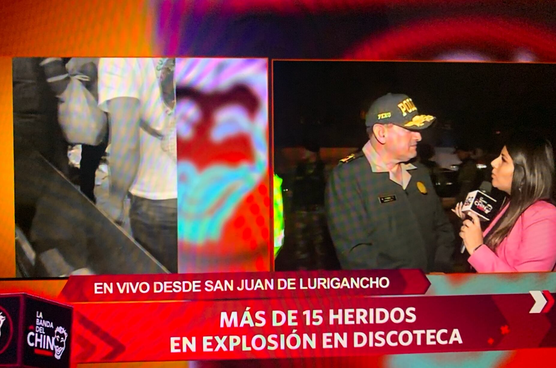 General PNP explains the situation of injuries caused by an explosion at a nightclub in San Juan de Luricancho.