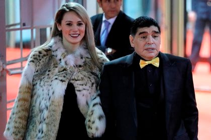 Rocío Oliva y Diego Maradona fueron pareja durante seis años (Foto: EFE / Yuri Kochetkov / Archivo)