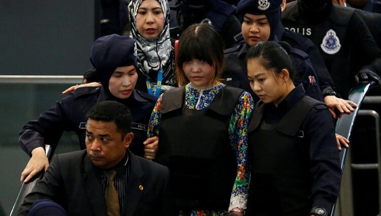 La joven se declarÃ³ culpable de un delito menorÂ (REUTERS/Lai Seng Sin)
