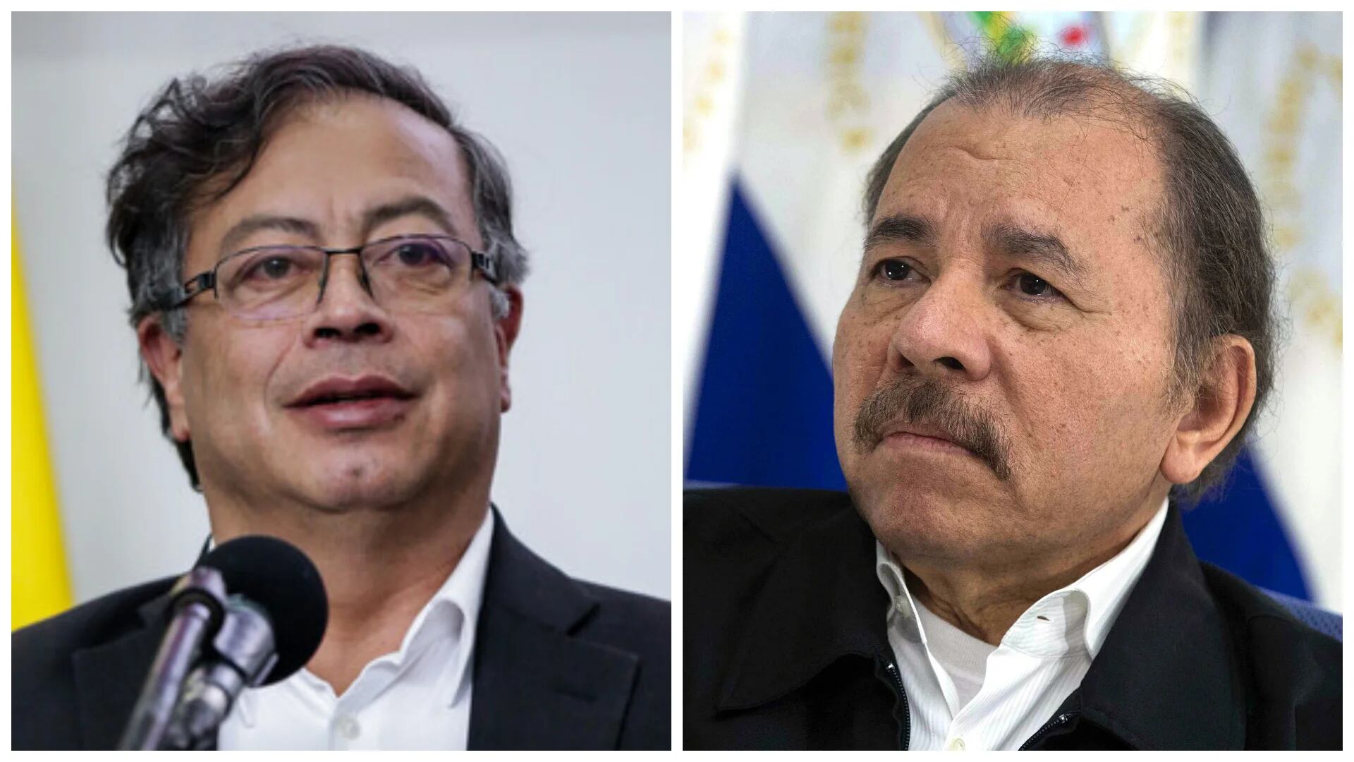 Equipo de Gustavo Petro le ganó al de Daniel Ortega en La Haya. Fotos: Colprensa y EFE.