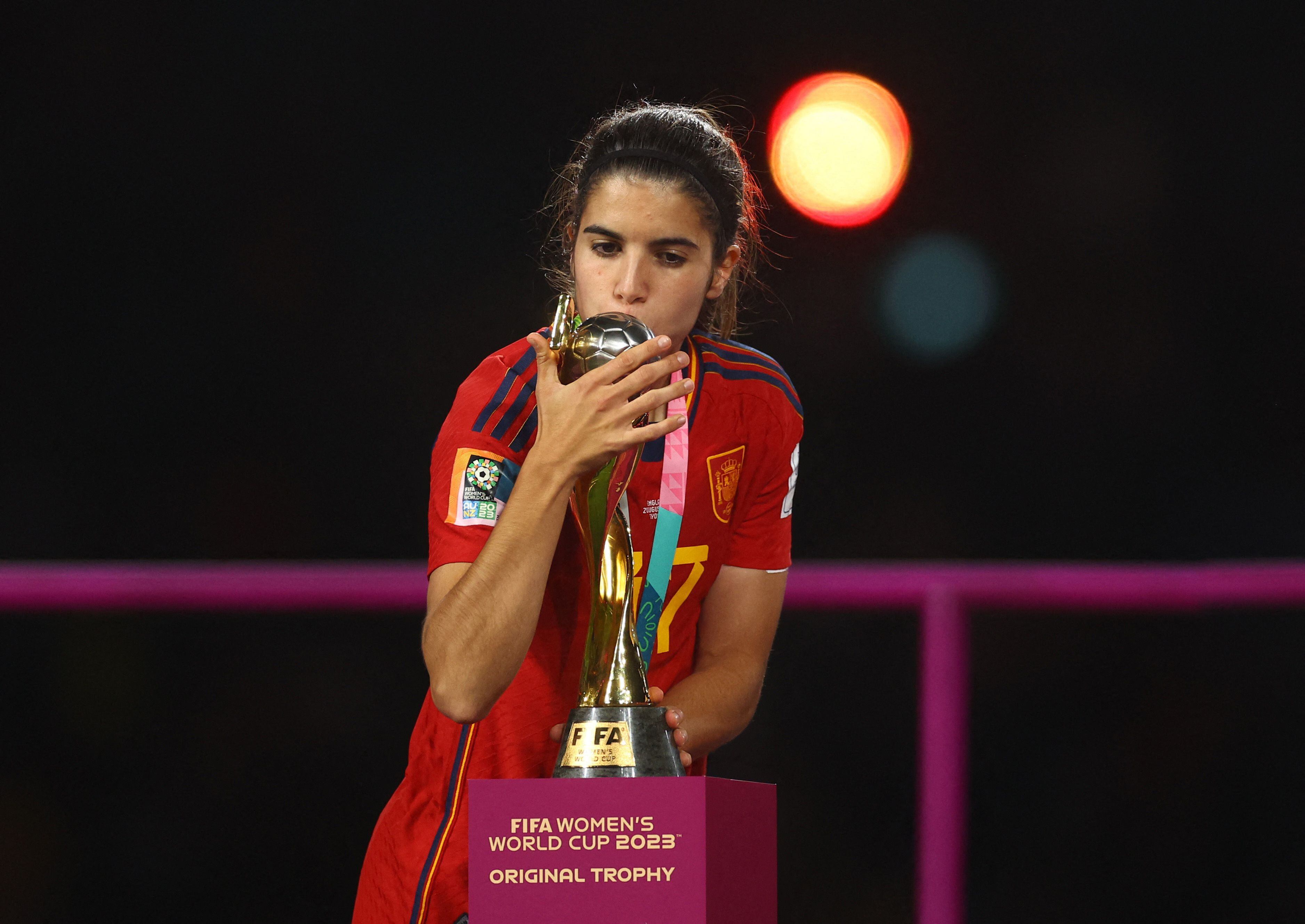 Alba Redondo, al igual que Linda Caicedo, jugó el mundial femenino de 2023 y salió campeona con España - crédito Carl Recine/REUTERS