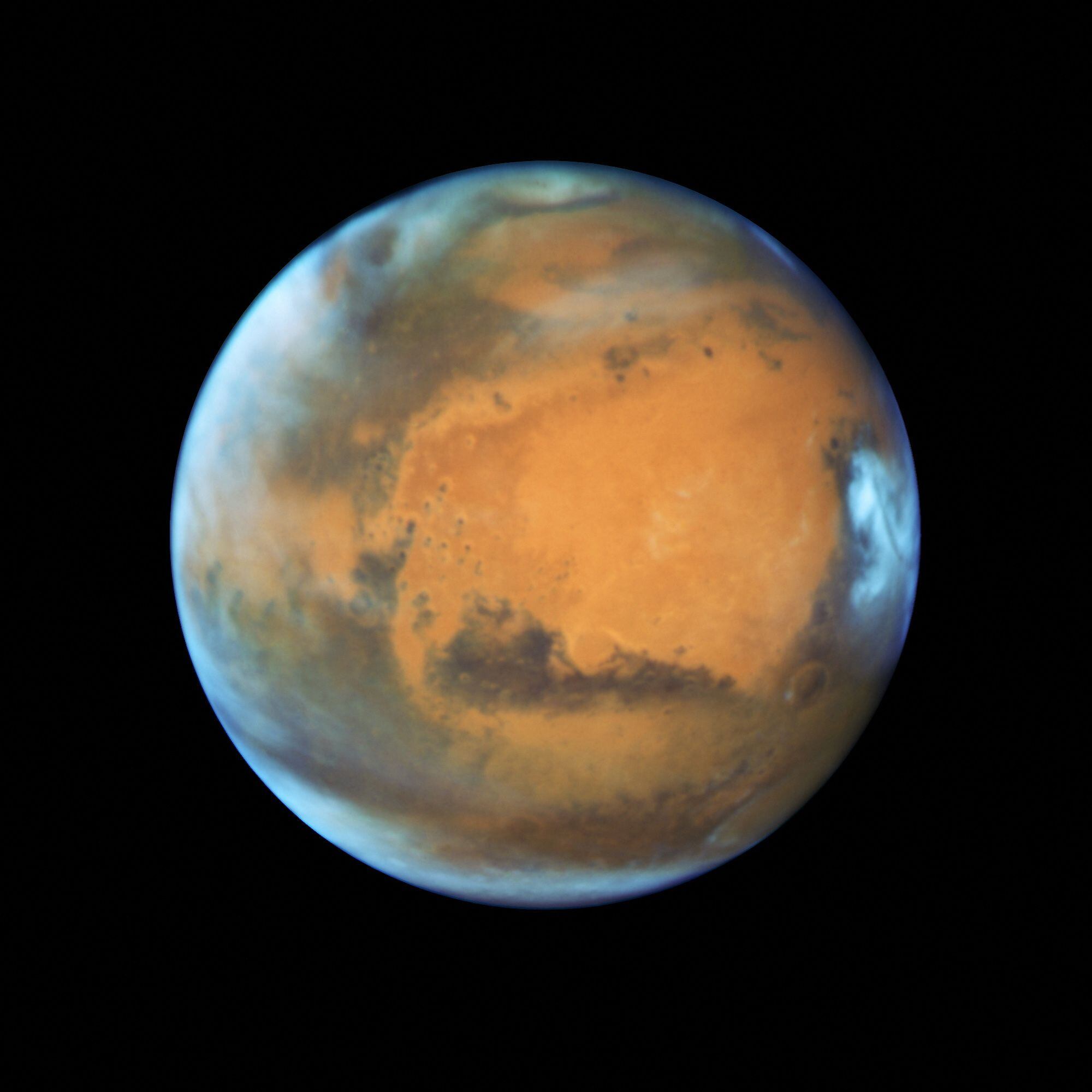 El planeta Marte captado por el Hubble en 2016 (NASA/Handout via Reuters)   