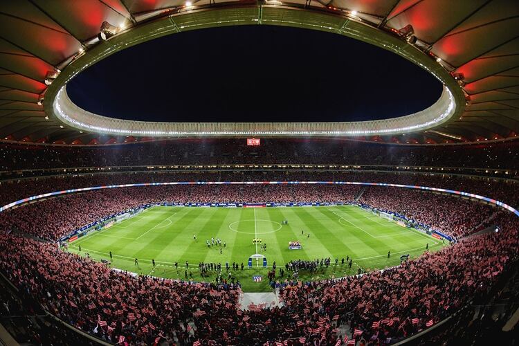 El estadio del AtlÃ©tico Madrid cuenta con una capacidad para 68.000 personas