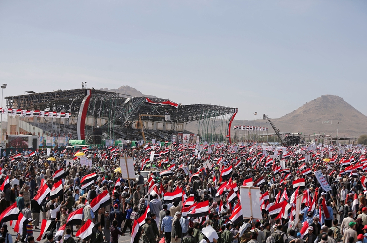 Partidarios de las milicias hutíes en Yemen (Foto: Reuters/ Khaled Abdullah)
