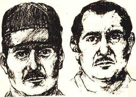 El identikit con las dos personas que hicieron los compañeros de Johnny en el reparto de diarios