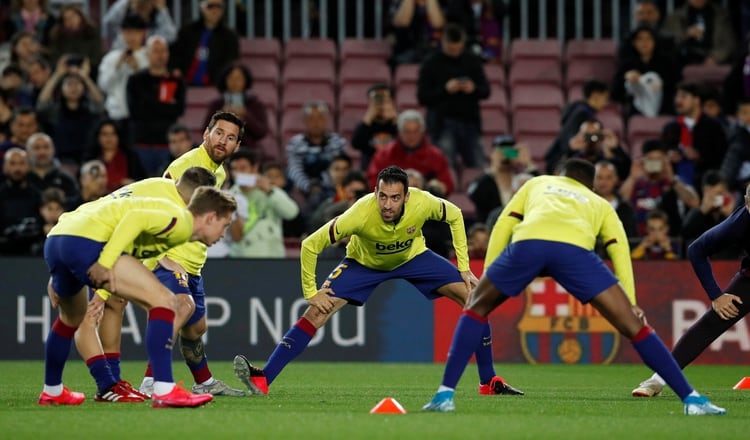 Barcelona marcha en la segunda colocación del torneo local (REUTERS/Albert Gea)