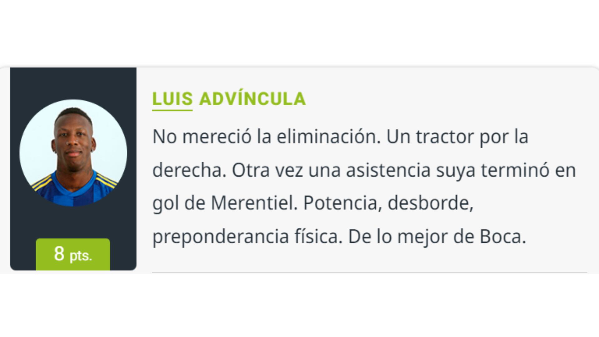 Diario Olé le brindó un excelente puntaje a Luis Advíncula tras su partido con Estudiantes.