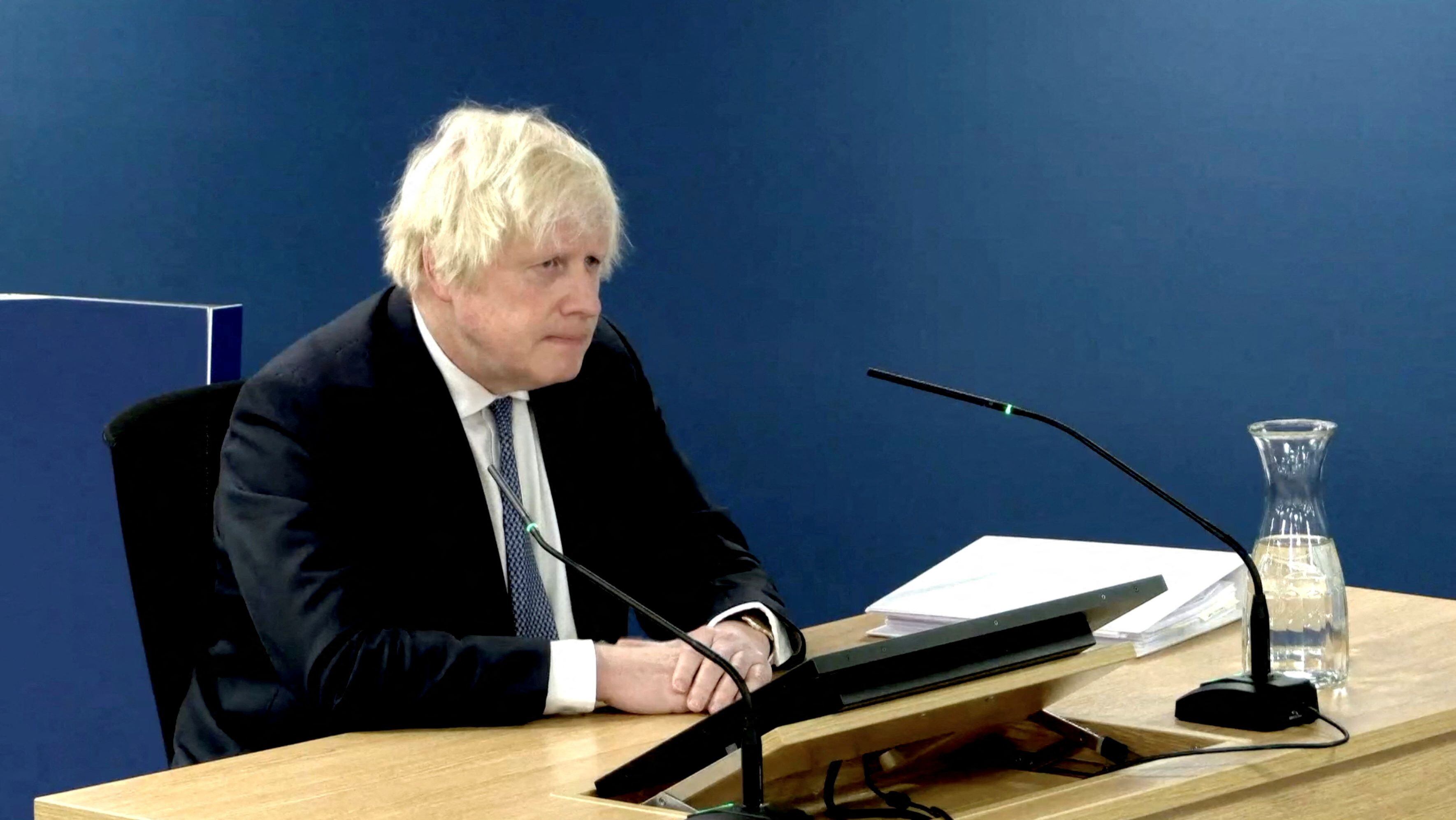 Boris Johnson fue quien impulsó el cambio cuando era Primer Ministro. UK Covid-19 Inquiry/Handout via REUTERS  