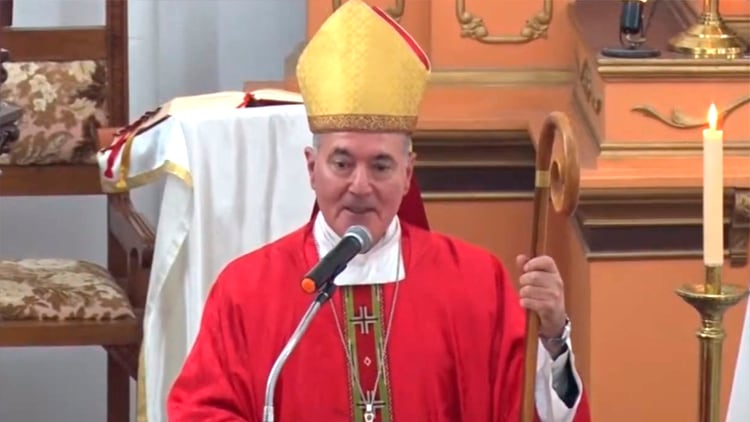 El obispo de San Luis, Pedro Martínez, salió a bajar el tono a la polémica y advirtió que se trató de un hecho aislado