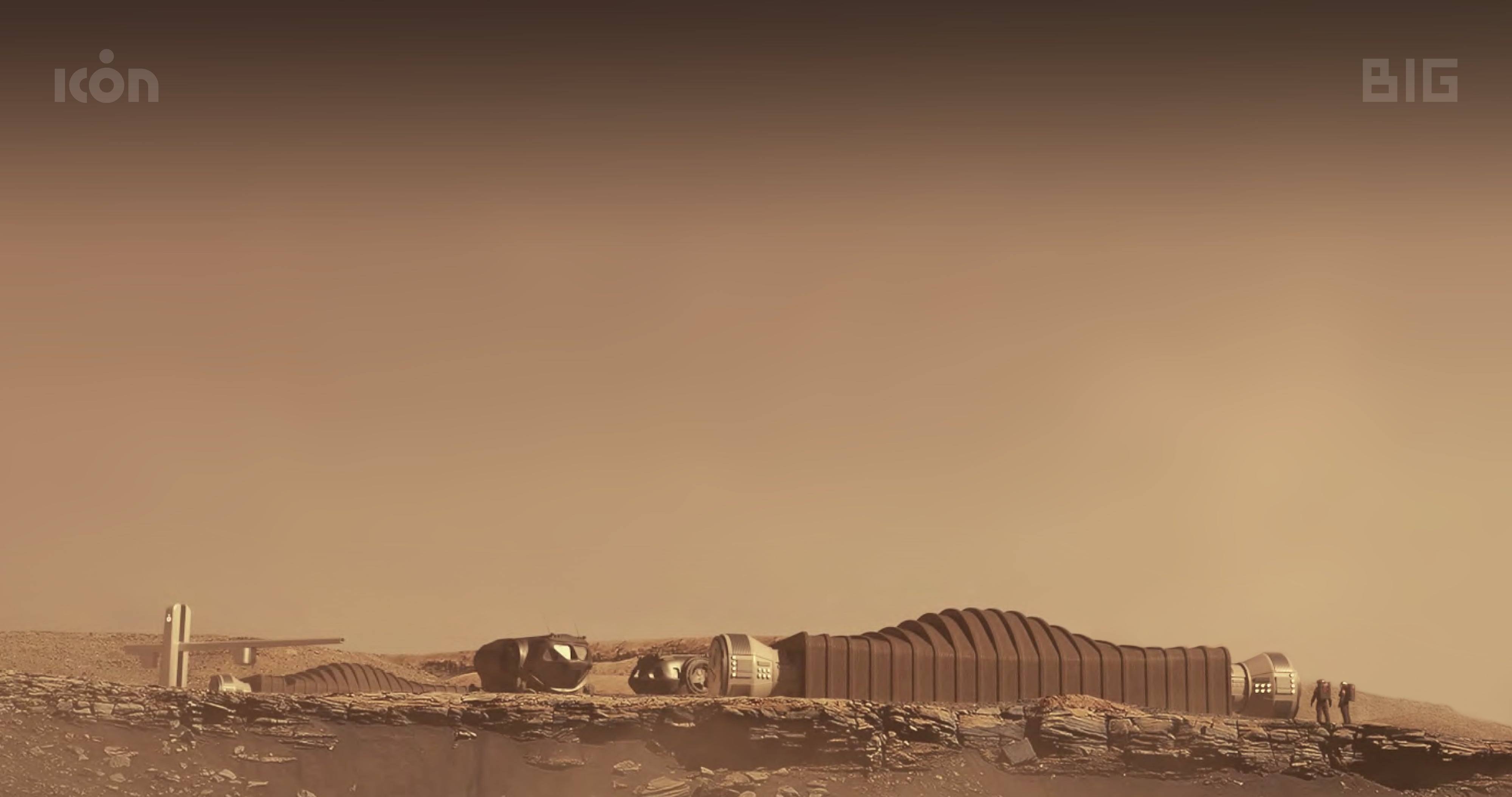 Proyecto de una colonia espacial a futuro en Marte (Gentileza Icon)