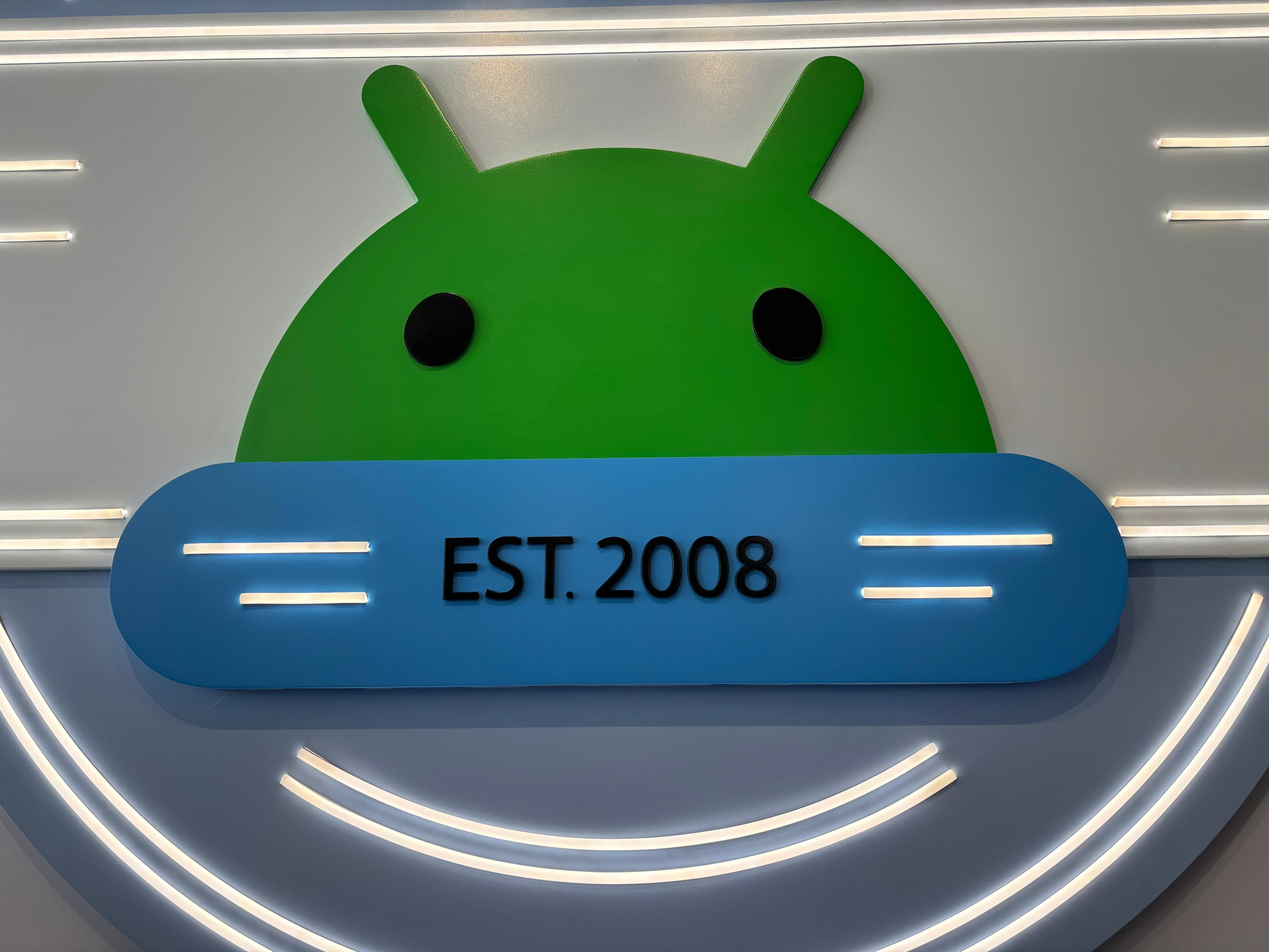 Android logo CES 2024. (infobae)