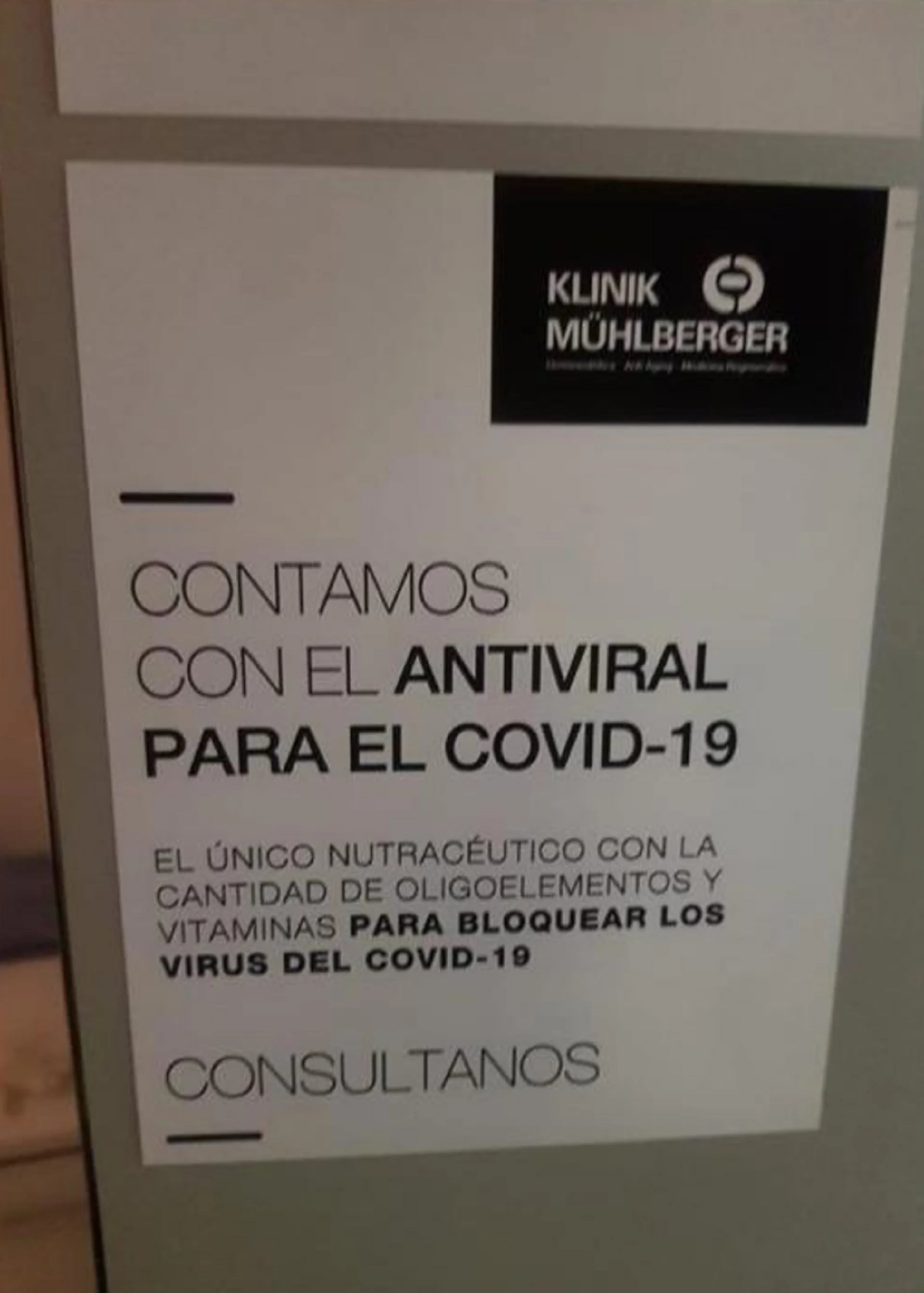 "Contamos con el antiviral para el COVID-19", anunciaba Rubén Mühlberger