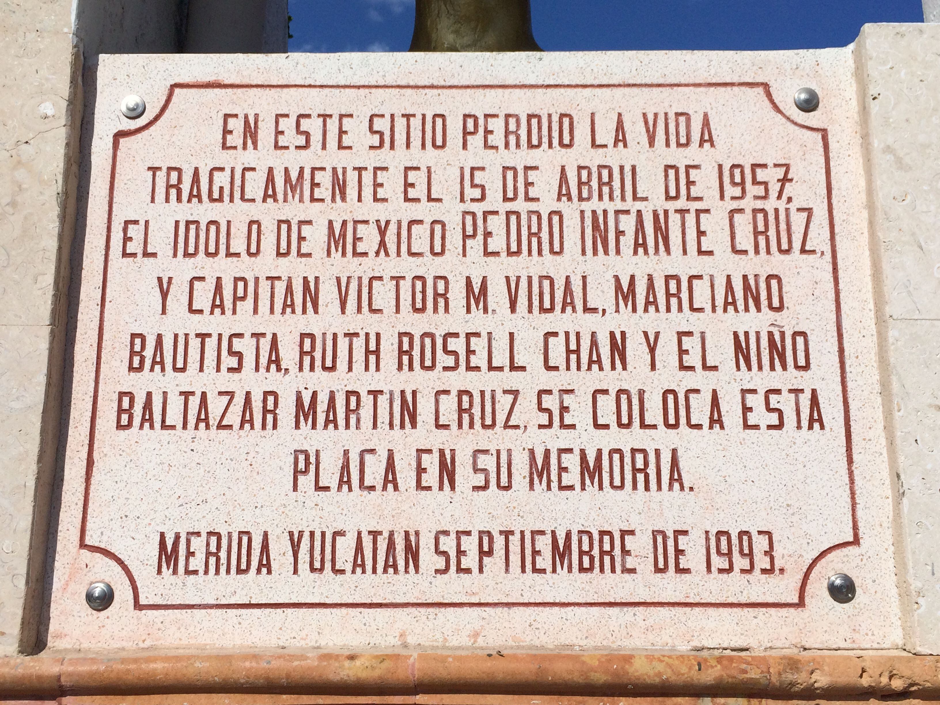 El devastador accidente aéreo que culminó con la vida de Pedro Infante también se cobró las de Víctor M. Vidal, Ruth Rosell Chan y el joven Baltazar Martín Cruz
