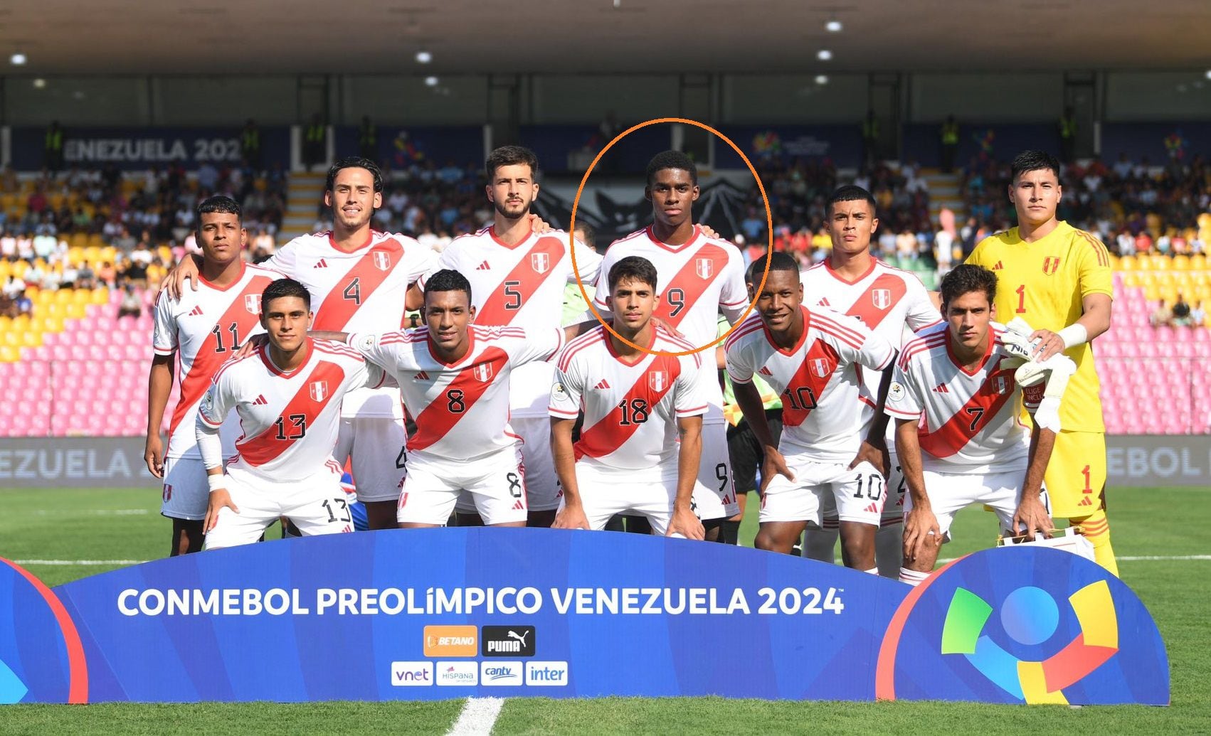 Víctor Guzmán fue titular en Perú Sub 23 ante Chile en el Preolímpico 2024. - créditos: FPF