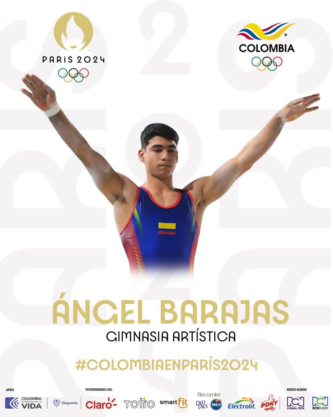 Ángel Barajas es el clasificado más joven de Colombia a los Juegos Olímpicos París 2024 - crédito Comité Olímpico Colombiano