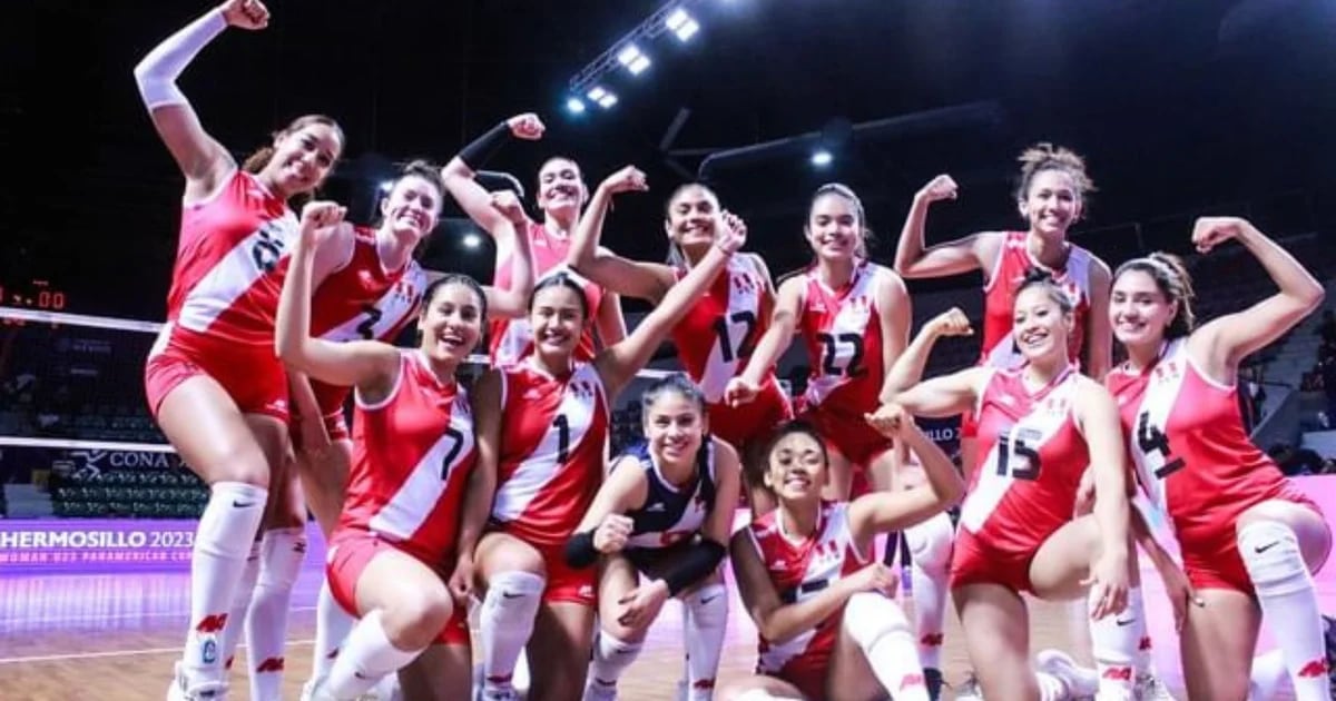 Peru's under-23 volleyball team advanced to the quarterfinals of the 2023 Pan American Cup