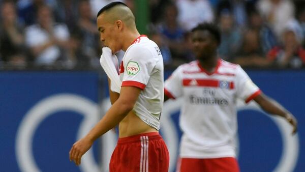 Los jugadores del Hamburgo, tristes por perder la categorÃ­a en la Bundesliga (Reuters)
