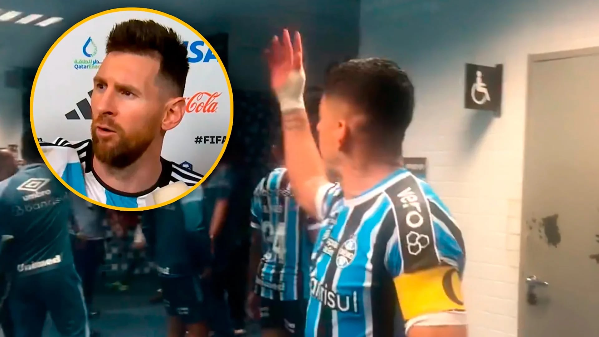 El momento de furia de Luis Suárez en Gremio: se peleó con un rival e imitó el “andá pallá” de Messi