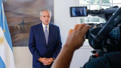 Alberto Fernández grabó un mensaje para anunciar que enviará más fueras federales a Rosario (Foto: Presidencia)